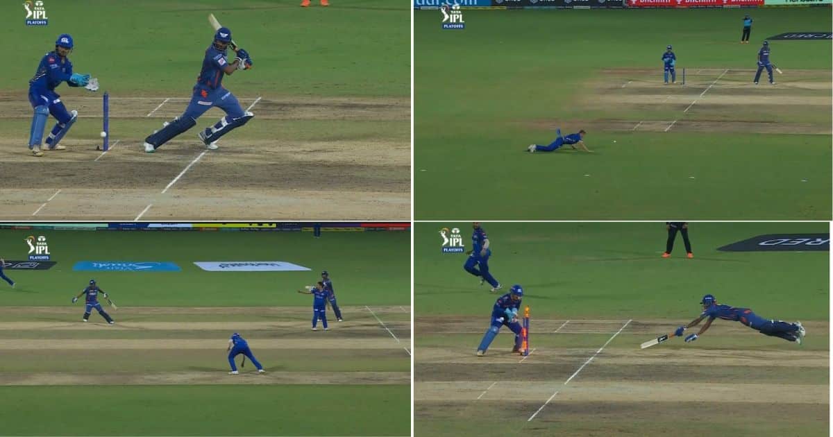 LSG vs MI: WATCH - Rohit Sharma's Ends Lucknow Super Giants' Hopes With A Direct Hit As Krishnappa Gowtham Takes The Long Walk Back To The Dugout